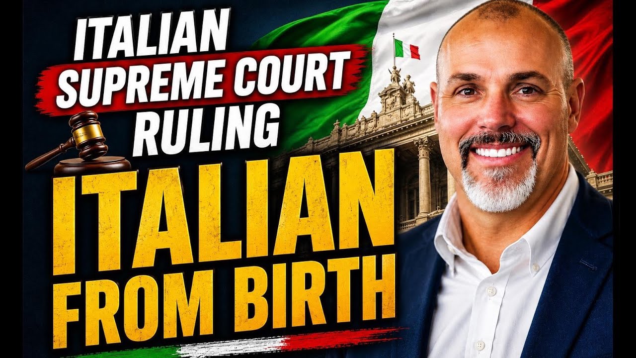 Italian Supreme Court: Citizenship By Descent Exists From Birth 🇮🇹 &mdash; What This Means