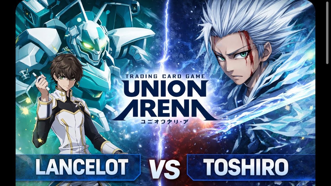 Toshiro Vs Lancelot Union Arena gameplay