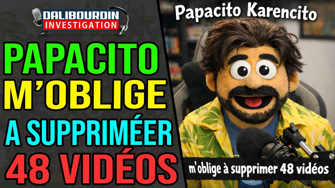 PAPACITO M'OBLIGE EGALEMENT A SUPPRIMÉ TOUTES MES VIDÉOS SUR LUI