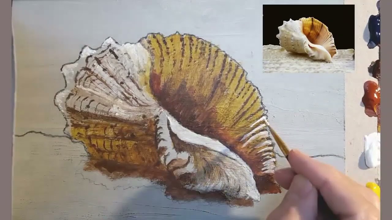 Painting a Conch Seashell in 3D
