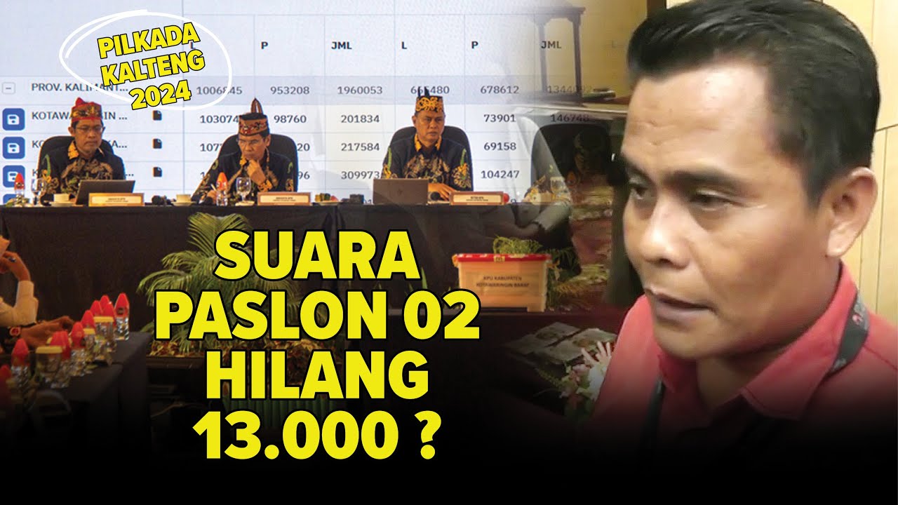 Pilgub Kalteng, Saksi Nadalsyah - SHD Tolak Hasil Rekapuitulasi KPU
