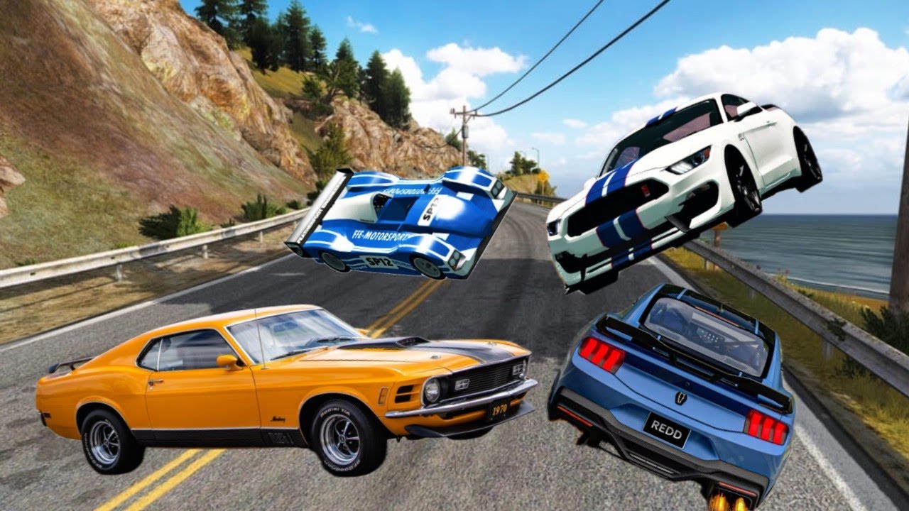 Realistic High Speed Car Crashes in BeamNG Drive | Ultra Real Physics(Busted Beam)