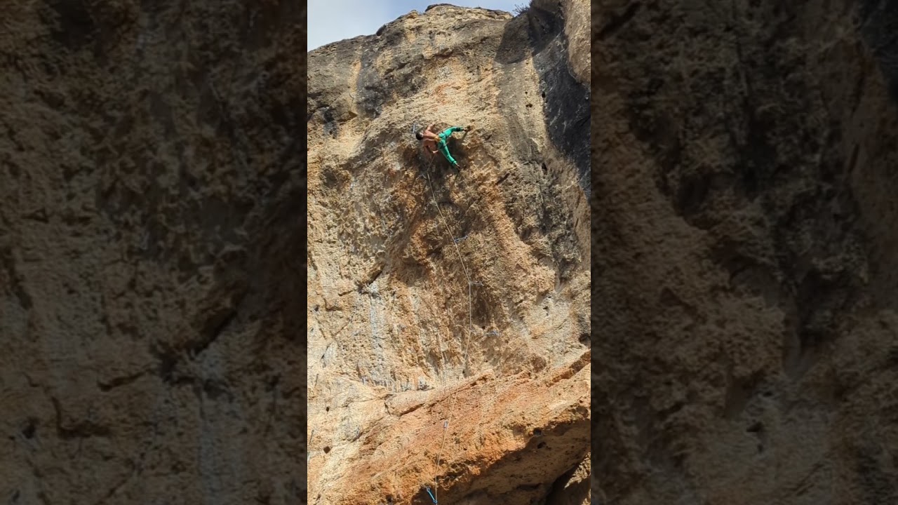 Escalada Cuenca. Vía "Eclipse de Sol"