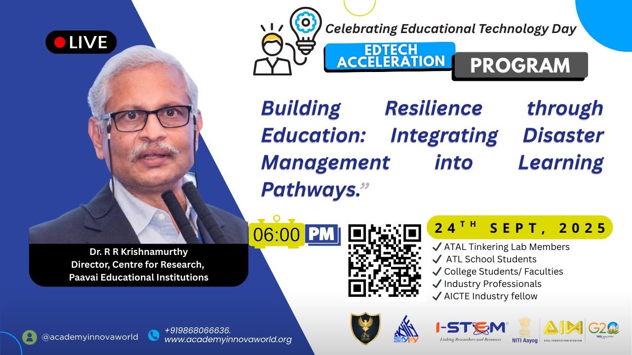 Building Resilience through Education by Dr. R R Krishnamurthy 