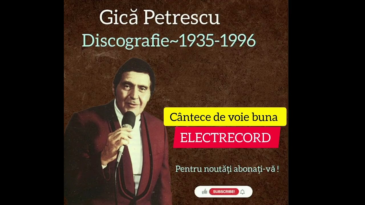 Gică Petrescu - Cântece de voie bună