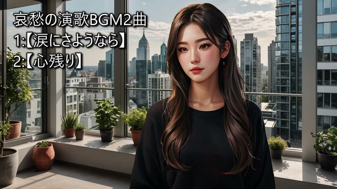 哀愁の演歌BGM風2曲　 楽団演奏シリーズ第一弾【涙にさようなら】＆【心残り】