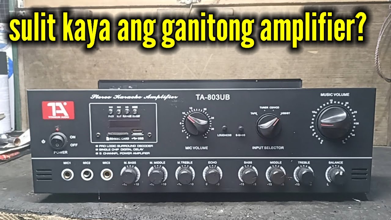 Titanium Audio TA-803UB Amplifier || review ,whats inside and personal opinion