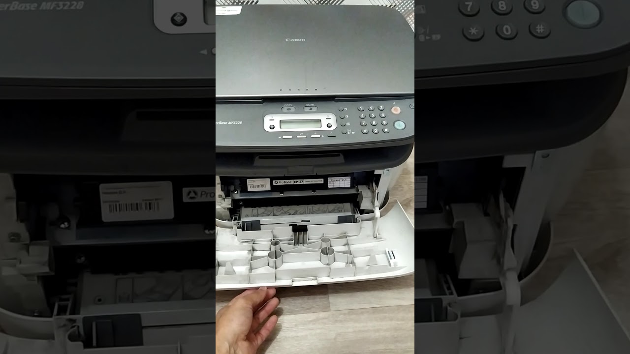 МФУ laserbase mf3228 canon сломалась крышка, как починить крышку, чтобы она не открывалась.