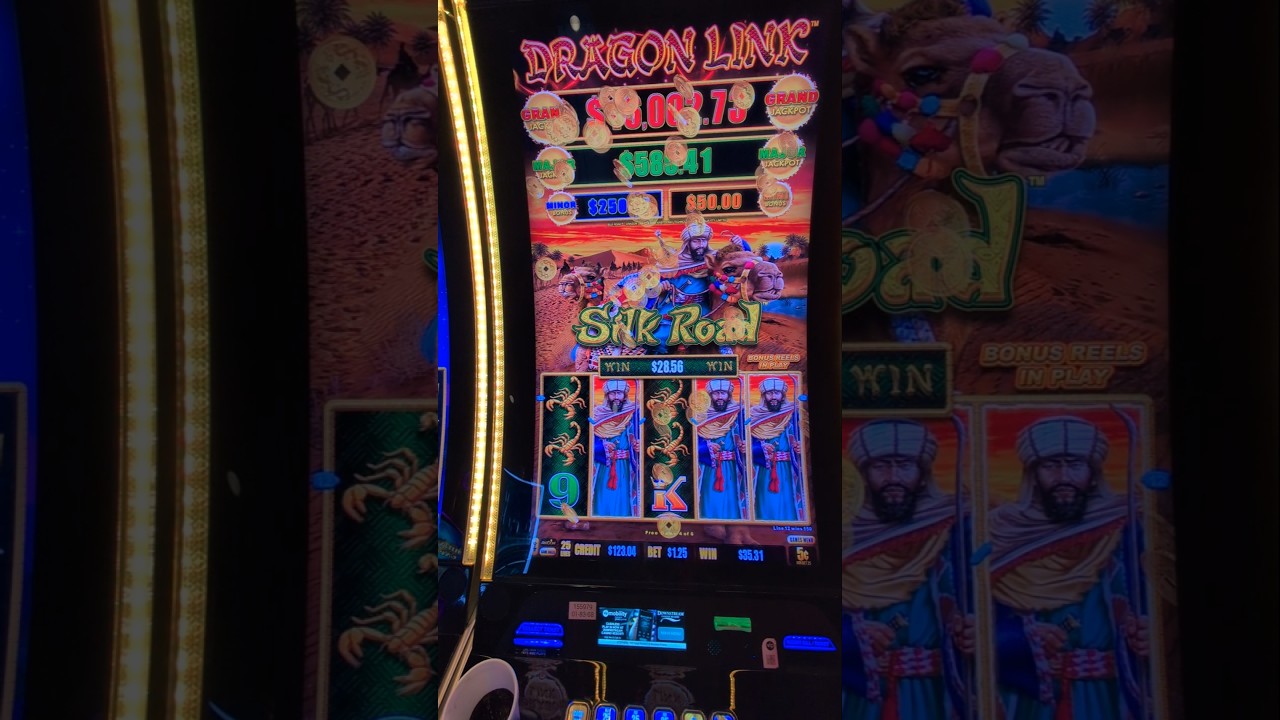 Nice Hit on Silk Road! Love This Game! #dragonlink #slots