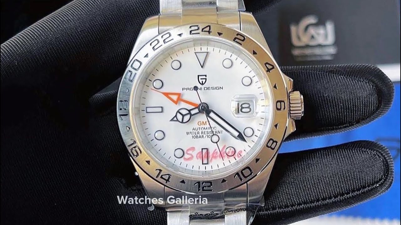 Pagani Design Men | PD1682 Explorer II GMT White | Sapphire Glass Automatic Movement Pearl DG5833