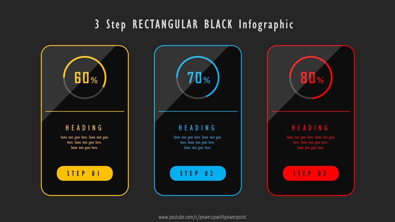 18.Create 3 Step RECTANGULAR Infographic|PowerPoint Presentation|Graphic Design|Free Template