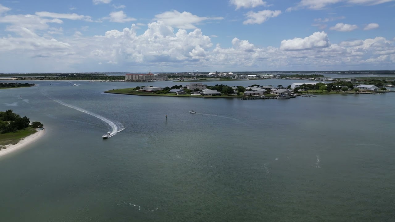 Beaufort North Carolina  Aerial Stock Footage
