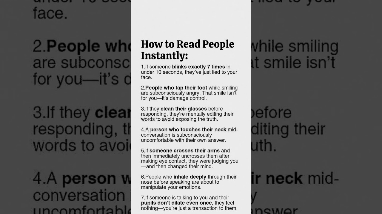 How To READ People Instantly (Dark Psychology Trick)
