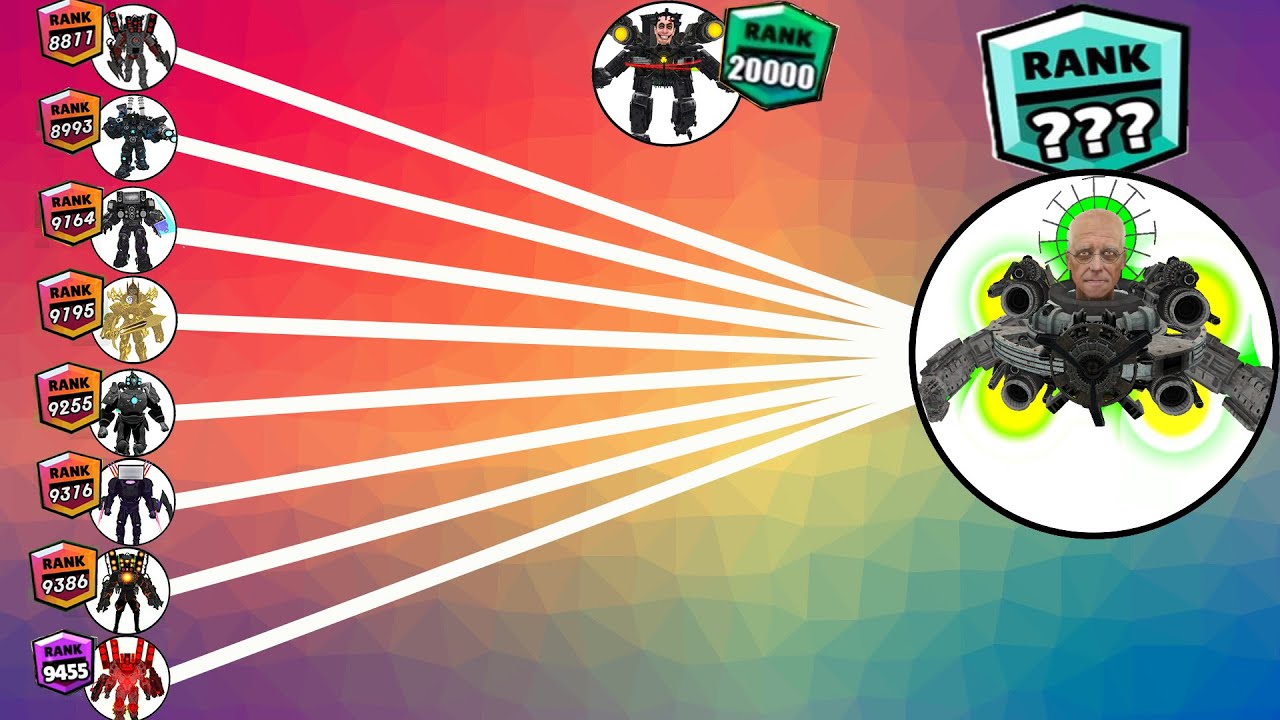 Skibidi toilet tournament brawl stars rank up Atro Doctor vs Team Speakerman, tv man, cameraman