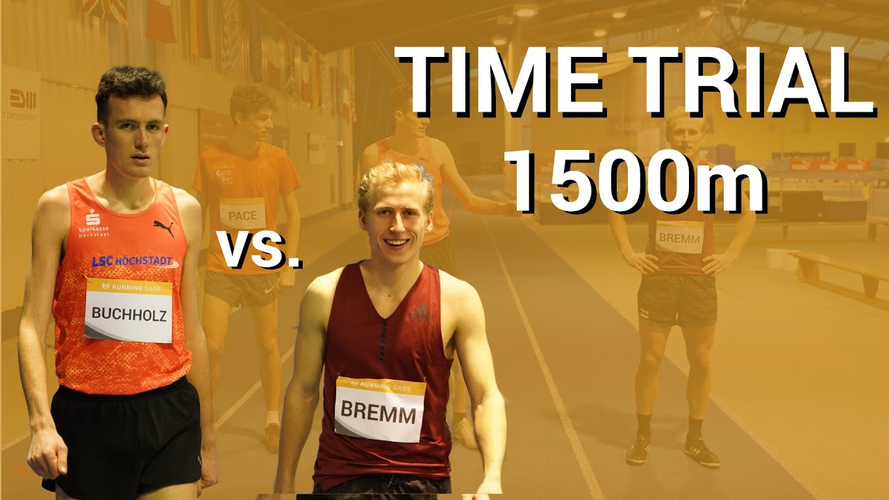 1500m Indoor Time Trial I Neue PB (Sub 3:55)