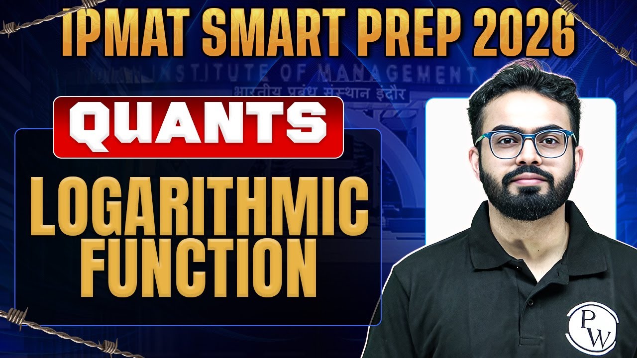 IPMAT Quants 2026 | Logarithmic function | IPMAT Smart Prep