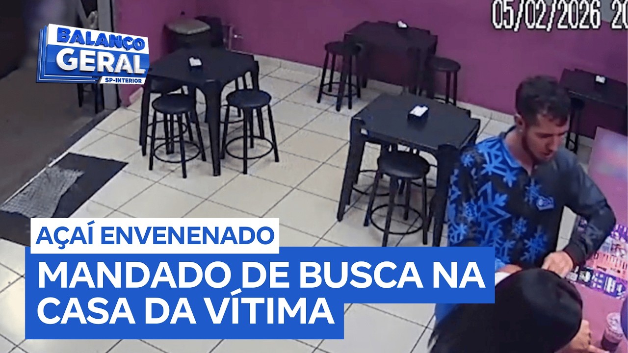 Polícia cumpre mandado de busca na casa do homem que teria sido envenenado após consumir açaí