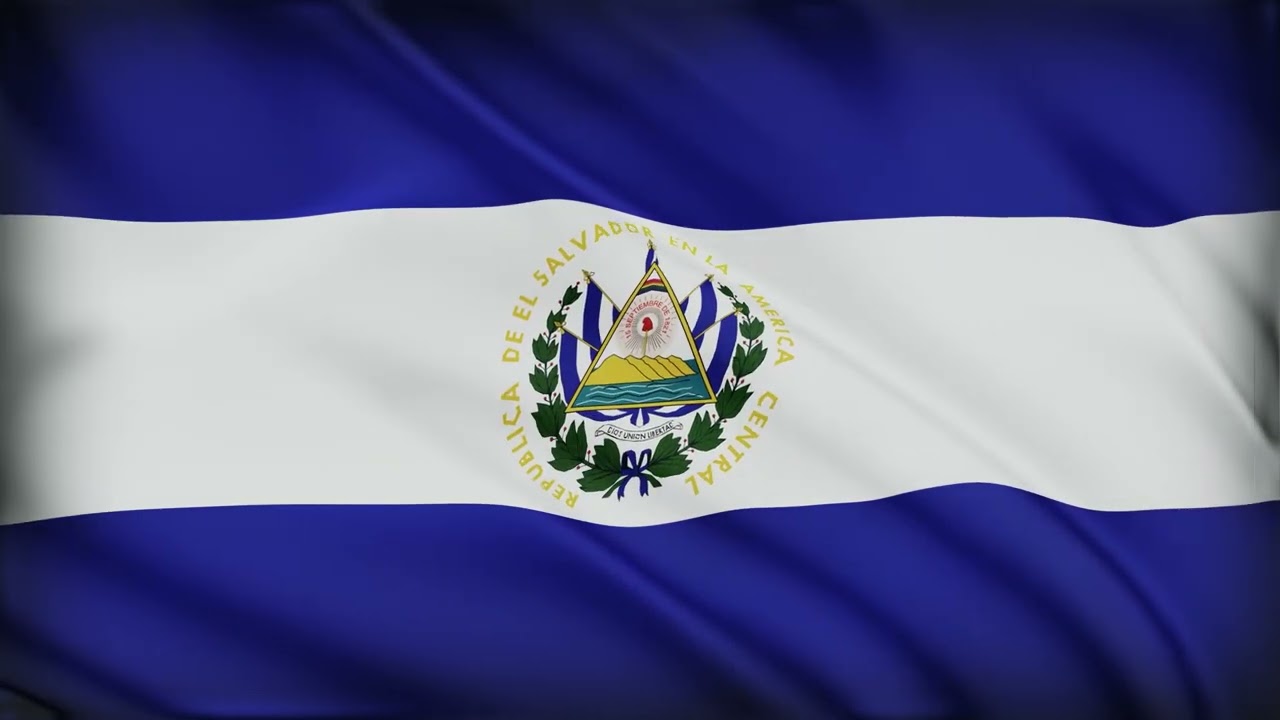 El Salvador Flag Waving | El Salvador Flag Background Video