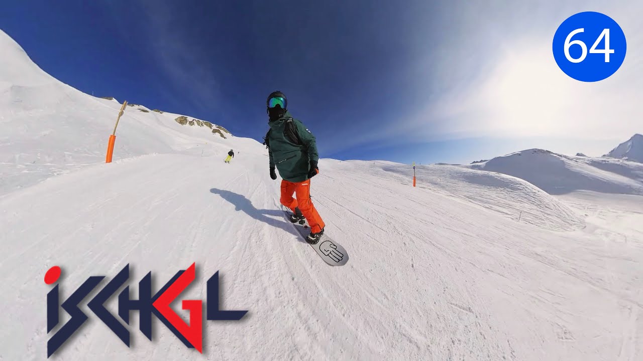 Ischgl Piste 64 Blue - POV Snowboard and Ski