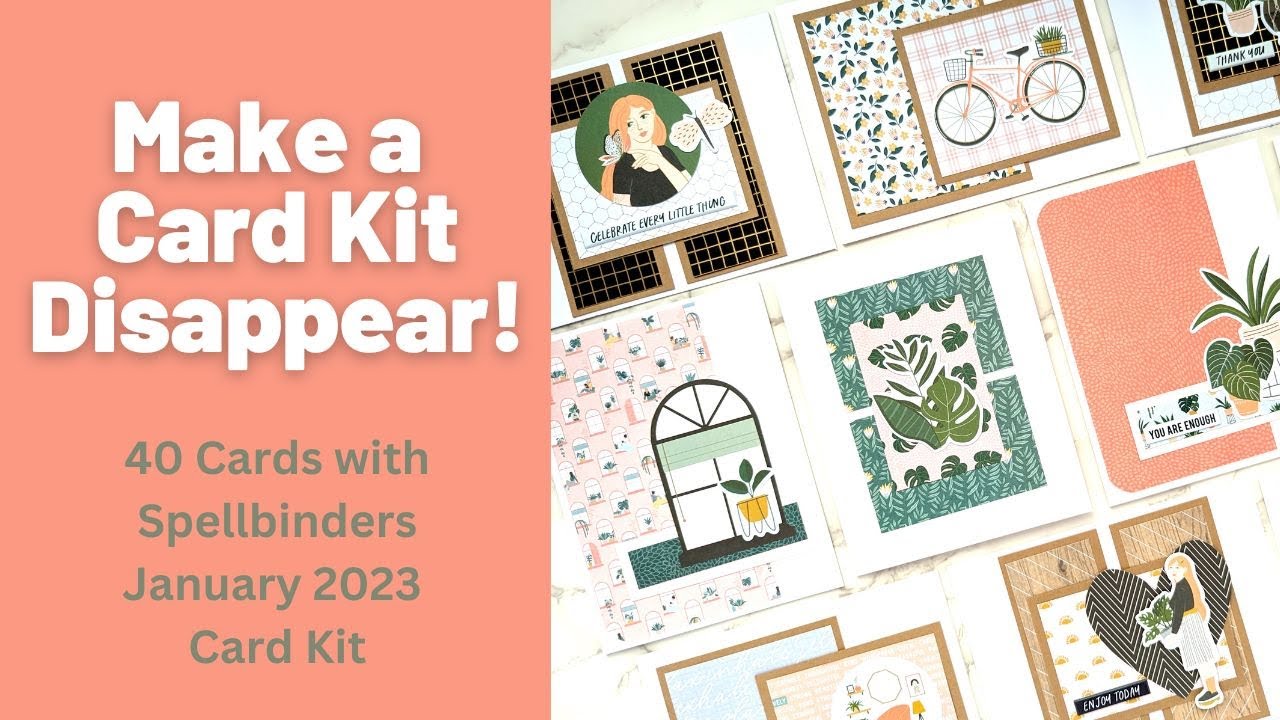 40 Cards 1 Kit | Spellbinders January 2023 Card Kit