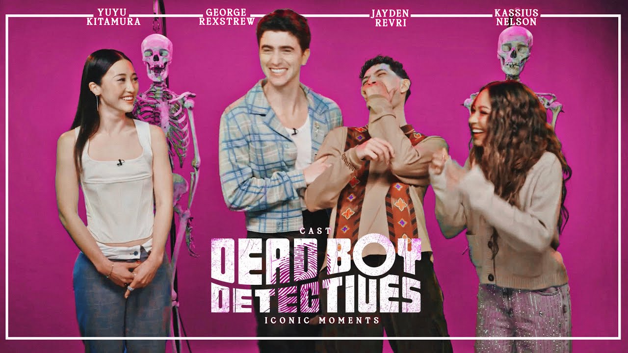 dead boy detectives cast being iconic for 17 minutes and 10 seconds