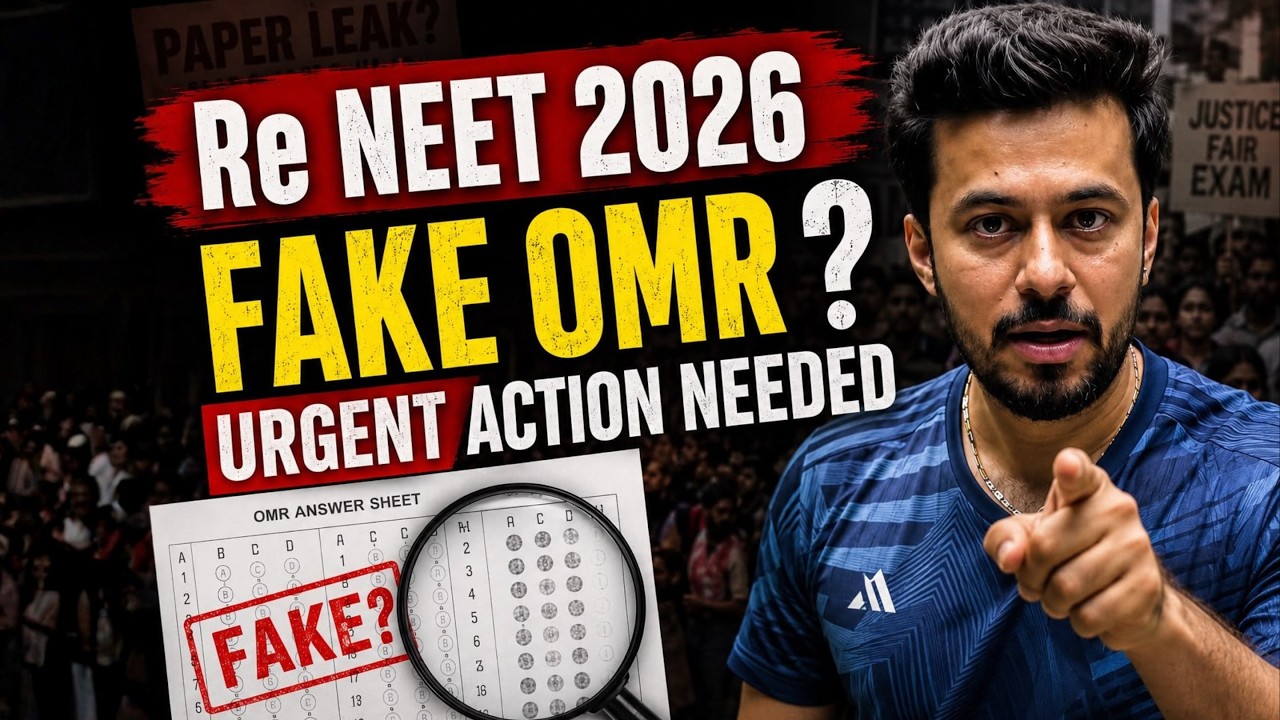 NEET 2026 BIG UPDATE: Fake OMR Scam Exposed? Urgent Action Needed! | Kshitiz Sir