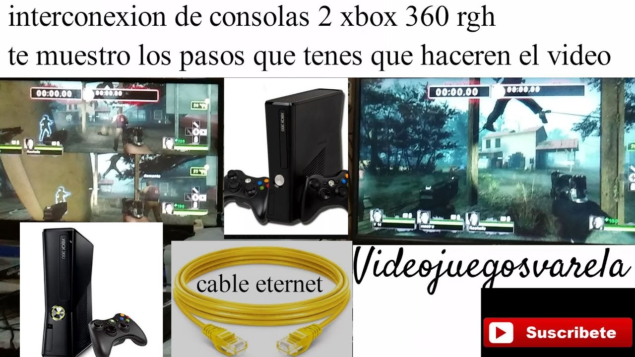 interconexion entre 2 xbox 360  rgh , sistema link - freestryle pasos a seguir