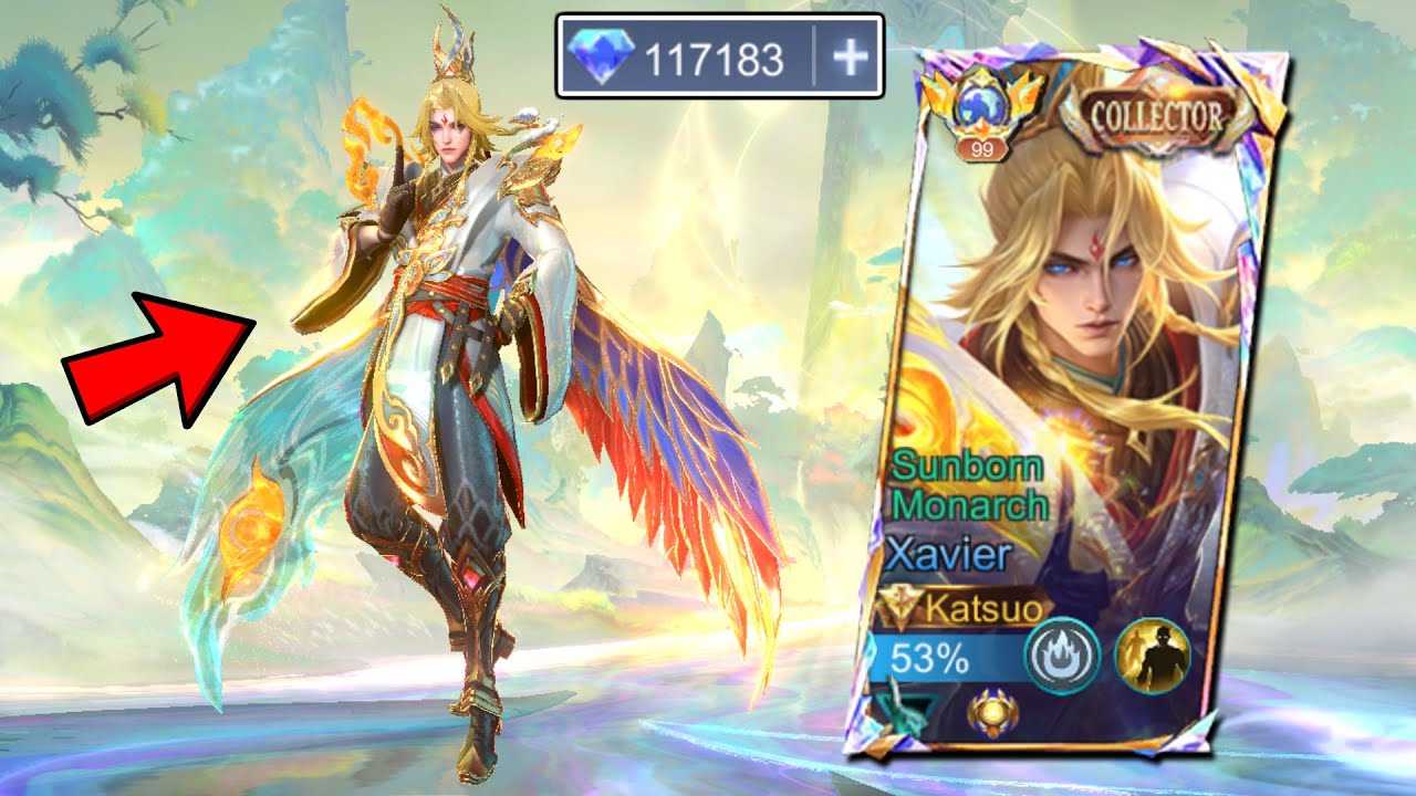 D*MN!! XAVIER SUNBORN MONARCH COLLECTOR SKIN IS ACTUALLY STUNNING! 🤩 (WORTH TO BUY?) - MLBB