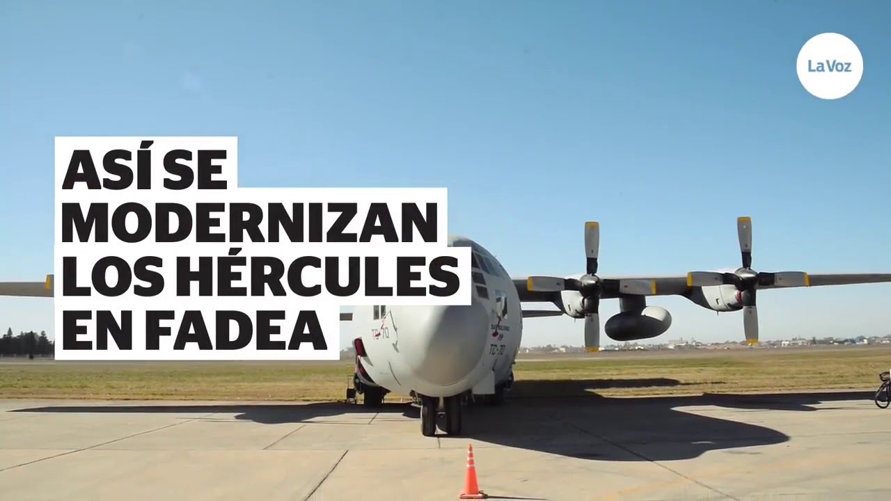 Modernización aviones Hércules en FAdeA (Córdoba).