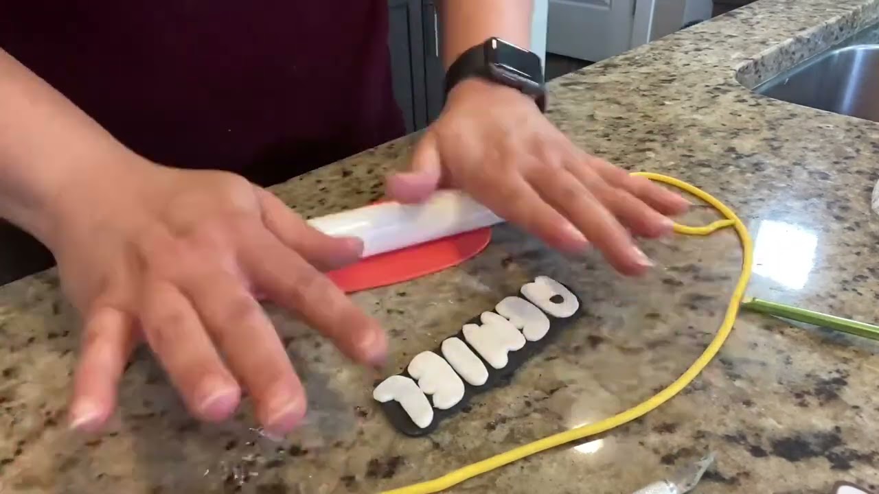 Custom made name on Lego Font