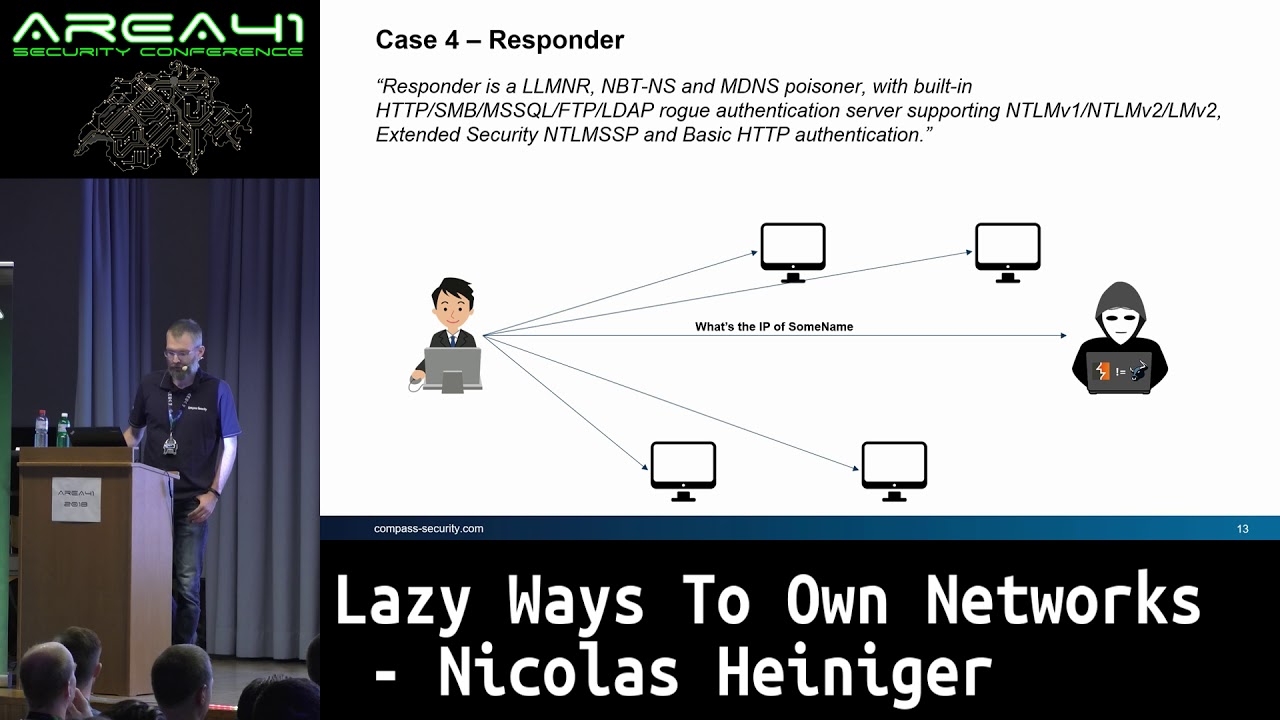 Area41 2018: Nicolas Heiniger: Lazy Ways To Own Networks