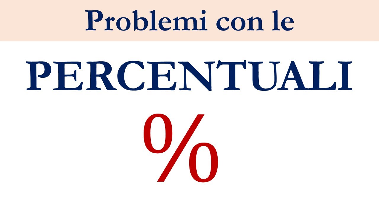 PERCENTUALI  - Tutte le tipologie di problemi