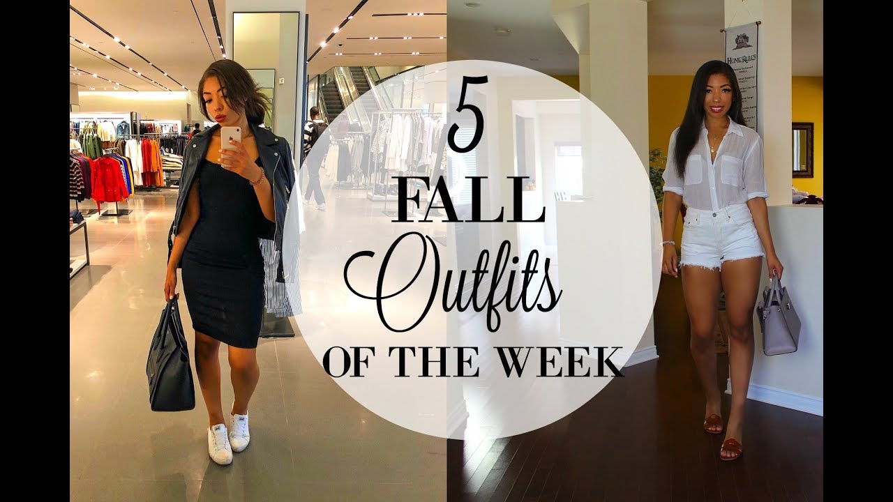 FALL 2018 LOOKBOOK + How to Style SUMMER TO FALL OUTFITS OF THE WEEK
