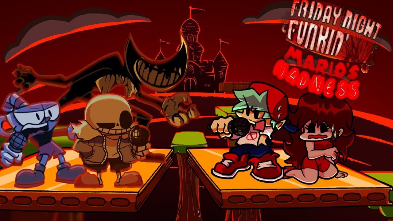 Starman Slaugther but it's Indie Cross | Friday Night Funkin': VS Mario's Madness V2