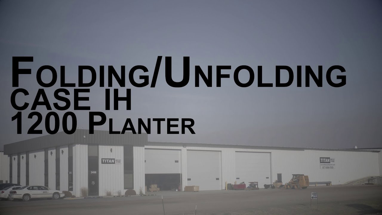 How to Unfold and Fold a Case IH 1200 Planter