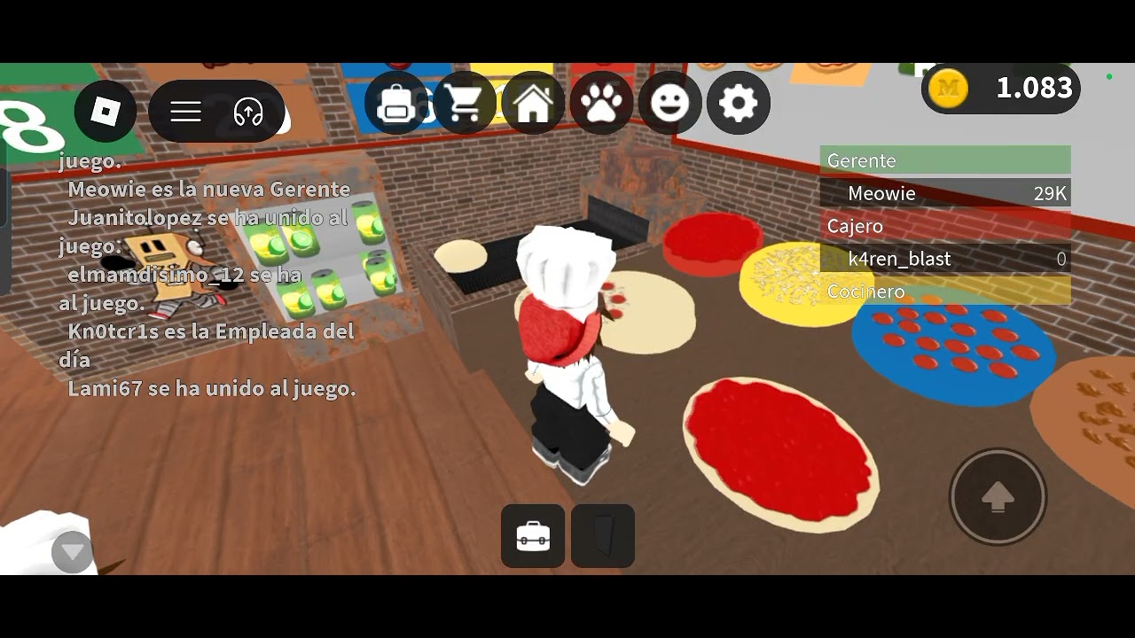 jugando trabaja en una pizzería 🍕🍕🍕