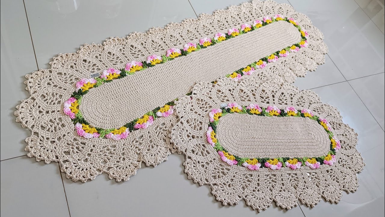 PASSADEIRA CHANTILLY FLORAL DE CROCHÊ – APRENDA O SEGREDO DESSE MODELO LUXUOSO PASSO A PASSO 