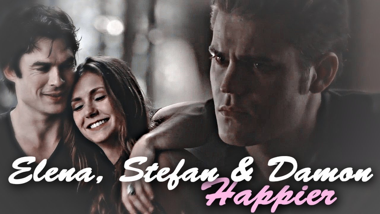 Elena, Stefan & Damon || Happier