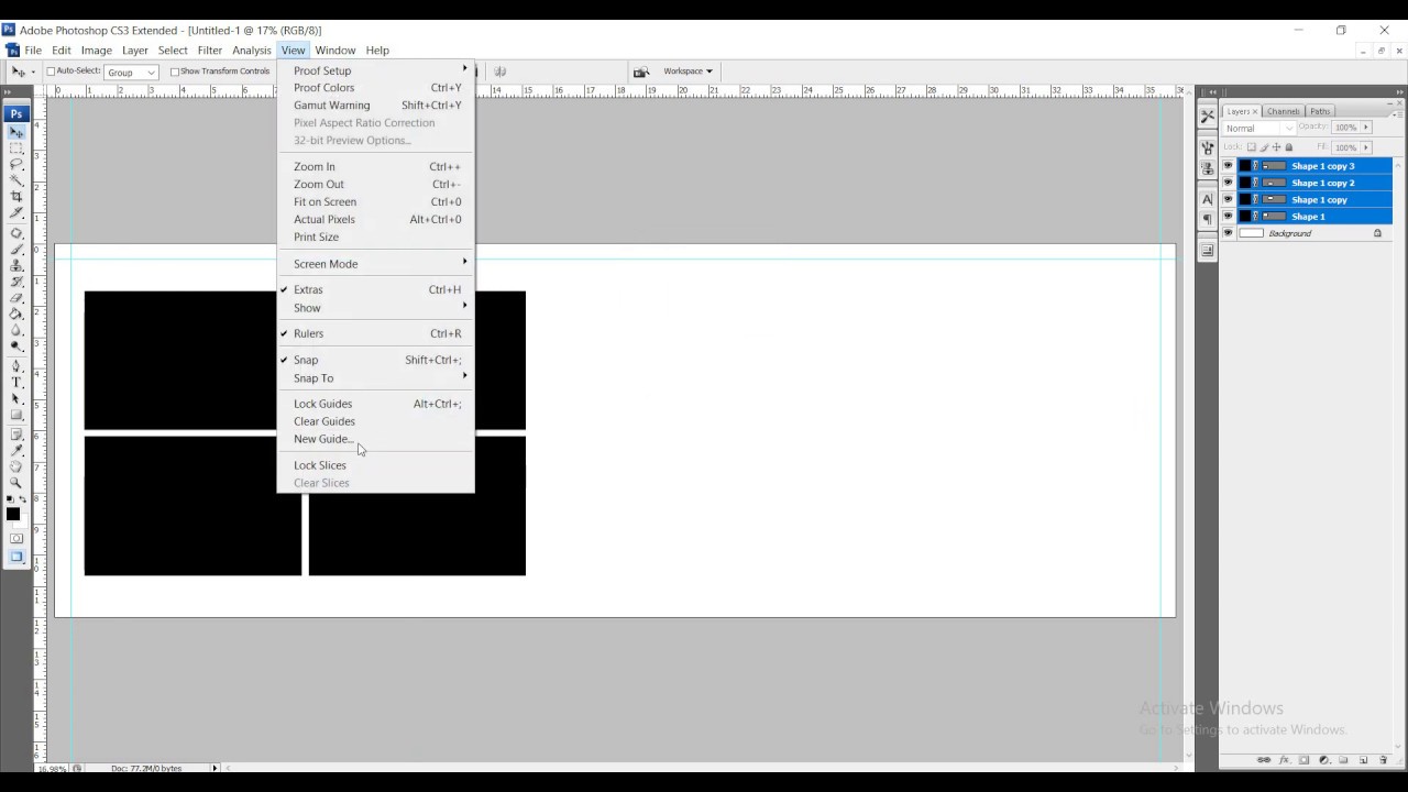 How to use snap option in Photoshop hindi tutorial
