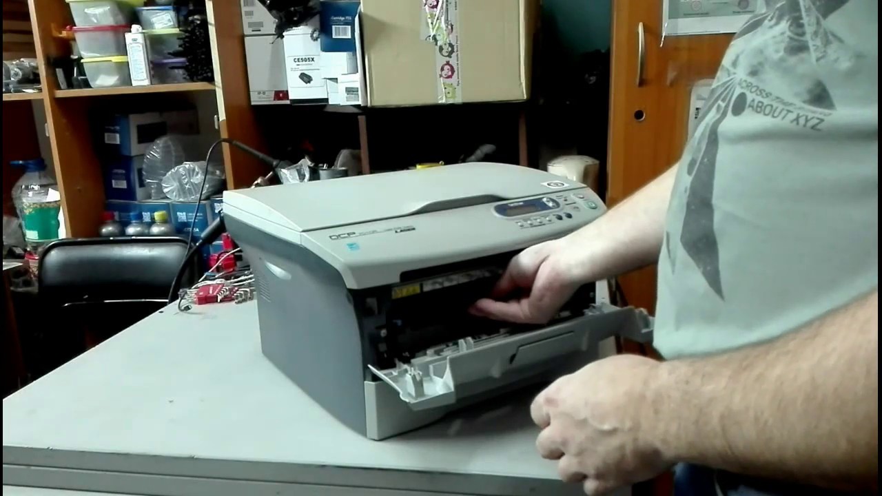 Ремонт сканера Brother DCP 7010, замена линейки.