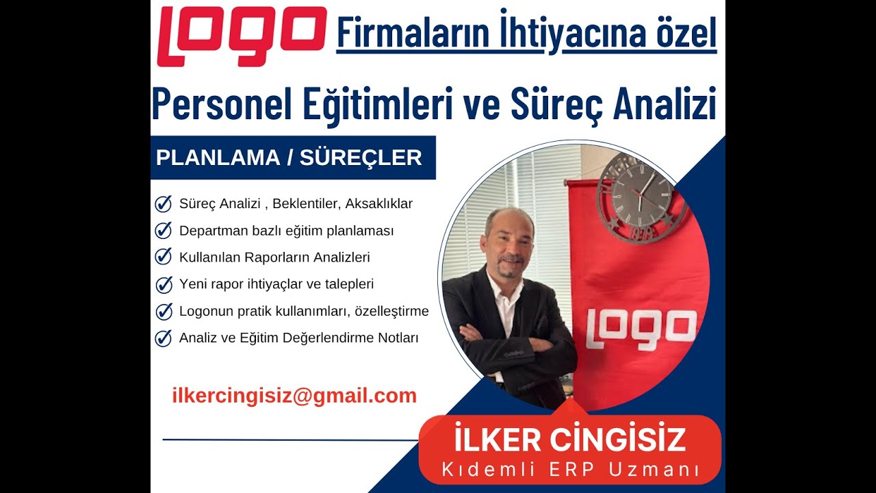 Firmanıza özel yerinde LOGO ERP Kullanıcı Eğitimi ve Süreç Danışmanlığı
