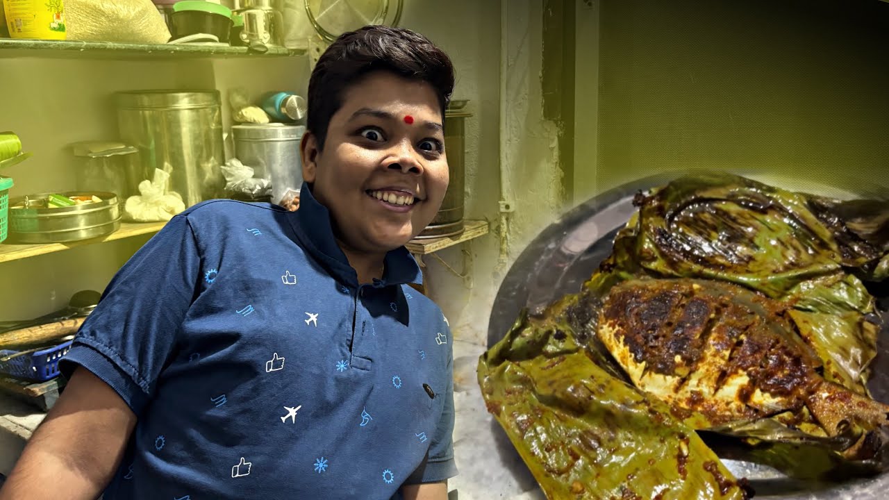 ताई आणि मी तुपका लावलेली पापलेट ची(Banana leaf stuff paplet)रेसिपी नक्की successful झाली की nahi🙈🥹