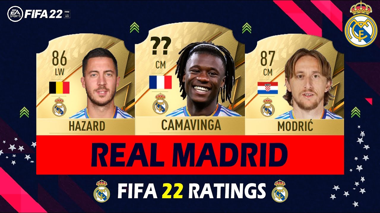 FIFA 22 💪 REAL MADRID PLAYERS RATINGS PRÉDICTION | FT . HAZARD . CAMAVINGA . MODRIC ...