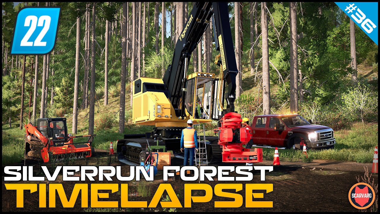 🇺🇸 New Machine Tigercat LH822D - Survival Logging Series ⭐ FS22 Silverrun Forest Timelapse