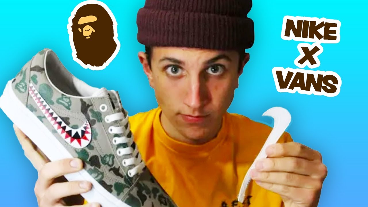 Custom NIKE X VANS - Bape! (DIY)