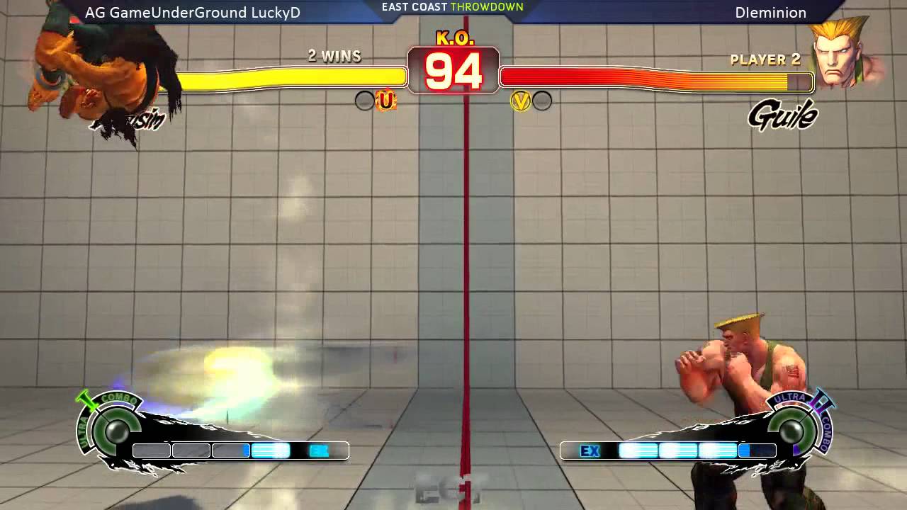 USF4 Top 8 @ ECT 2015 - LuckyD (Dhalsim) vs Dieminion (Guile) [720p/60fps]