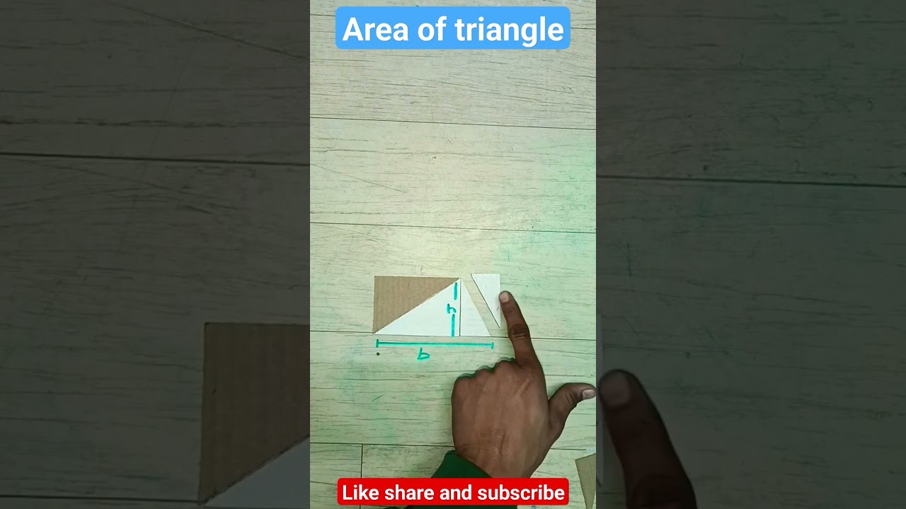 another way to visualise the formula of area of triangle