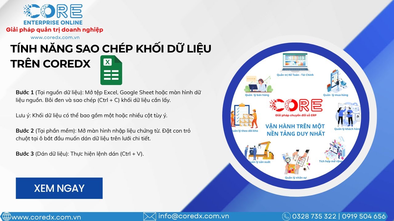 Tăng tốc nhập liệu cùng CoreDX: Copy từ Excel chỉ trong 1 nốt nhạc