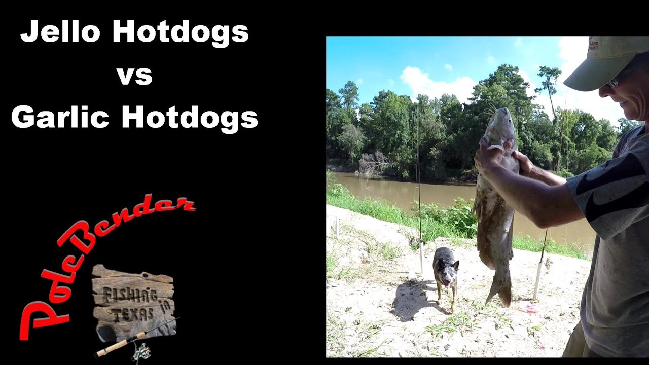 Use Hot Dogs As Bait -Catfish and Carp's Jello Hotdogs vs Garlic Hotdogs