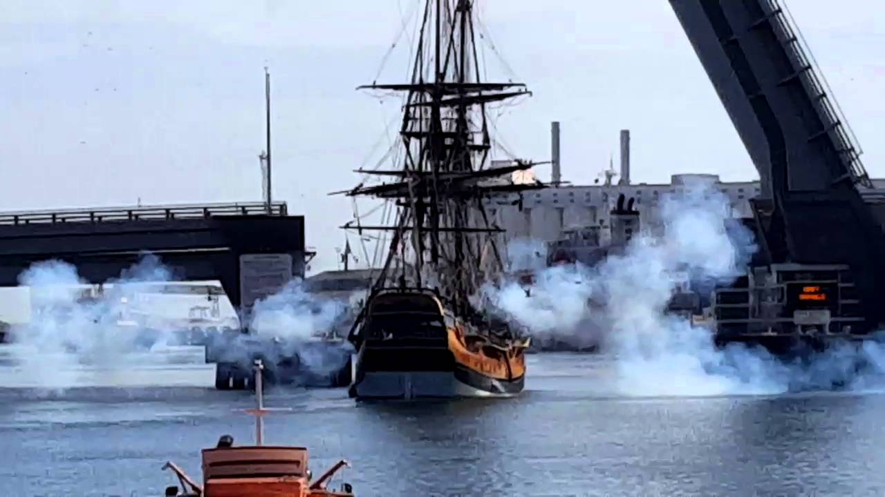 The Endeavour Firing Cannons